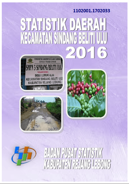 Statistik Daerah Kecamatan Sindang Beliti Ulu 2016