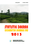 Statistik Daerah Kecamatan Bermani Ulu 2013